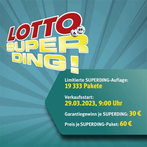 Das lotto superding kommt .